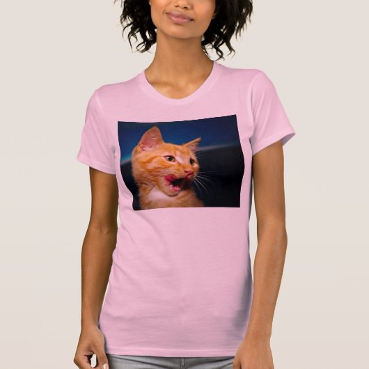 虎猫猫のTシャツ Tシャツ (正面)