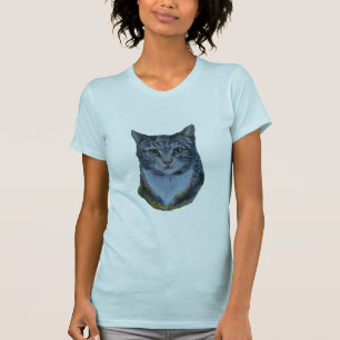 虎猫猫は猫の鳴き声…凝視します Tシャツ