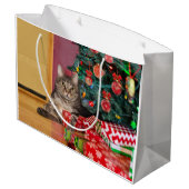 虎猫猫クリスマス ラージペーパーバッグ (裏面アングル)