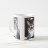 虎猫猫何、コーヒー・マグを見ます コーヒーマグカップ (正面左)