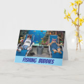 虎猫魚釣りブディ カード (黄色い花)