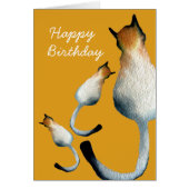 虎猫黒猫と黒猫イラストレーション (正面)