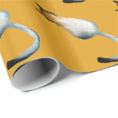 虎猫黒猫と黒猫イラストレーション ラッピングペーパー (ロールコーナー)