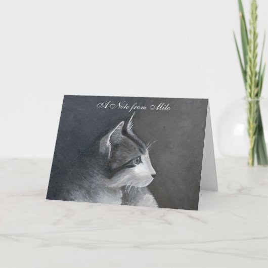 虎猫 ノートカード (正面)
