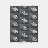 虎猫 フリースブランケット (正面)
