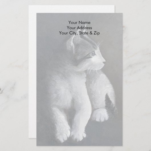 虎猫 便箋 (正面/裏面)