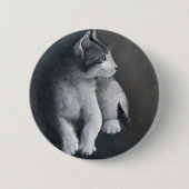 虎猫 缶バッジ (正面)