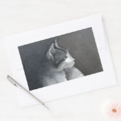 虎猫 長方形シール (封筒)
