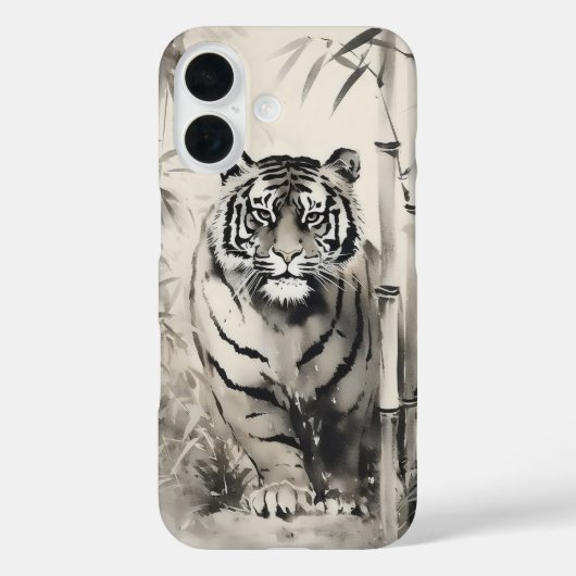 虎竹墨画 Case-Mate iPhoneケース (裏面)