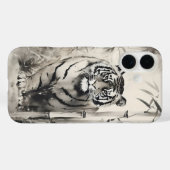 虎竹墨画 Case-Mate iPhoneケース (裏面 (横))