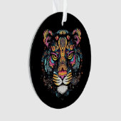 虎素晴らし頭 オーナメント (正面)