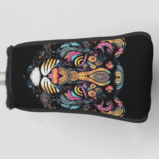 虎素晴らし頭 ゴルフヘッドカバー (正面)