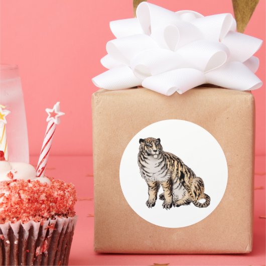 虎野楳嶺（1844年～1895年） ラウンドシール (パーティー)