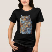 虎3頭 トライブレンドＴシャツ (正面)