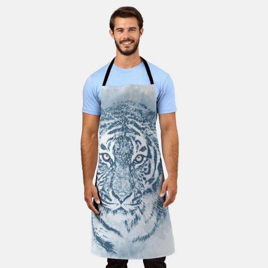 虎 エプロン (着用した状態)