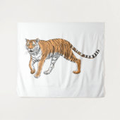 虎 タペストリー (正面(横))