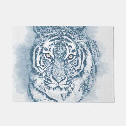 虎 ドアマット (正面)