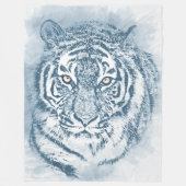 虎 フリースブランケット (正面)