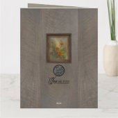 「虎」ユリ 8.5 x 11インチ カード (裏面)