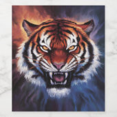 虎 ワインラベル (シングルラベル)