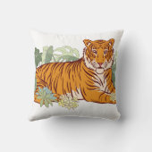 虎、動物のジャングル クッション (裏面)