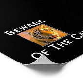 虎、猫に気を付けて – カス… カスタマイズ. ポスター (角)