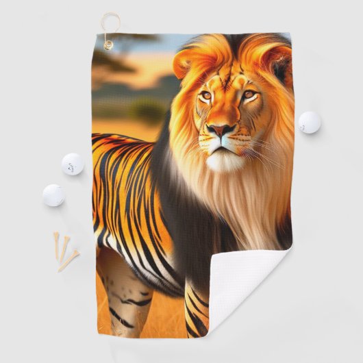 虎/獅子 ゴルフタオル (インサイチュ)