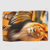 虎/獅子 ゴルフタオル (横)