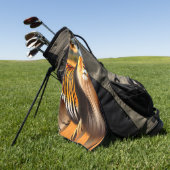 虎/獅子 ゴルフタオル (グリーン)