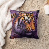 虎（紫） クッション (ブランケット)