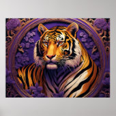 虎（紫） ポスター (正面)
