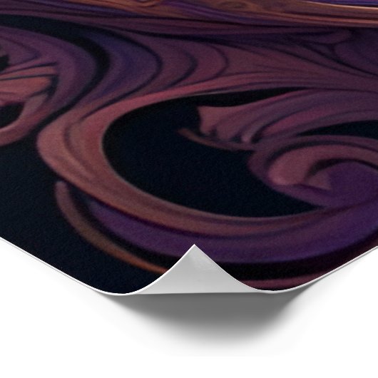 虎（紫） ポスター (角)