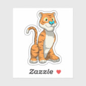 虎（蝶あり） シール (シート)