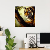 虎(9)野猫 ポスター (ホームオフィス)