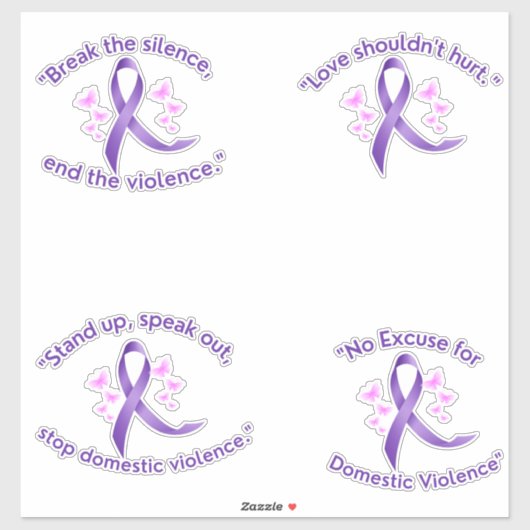 虐待と家庭内暴力のステッカーセット シール (シート)