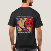 "虐待に対する言い訳は無い" 言葉の虐待啓発 Tシャツ (裏面)