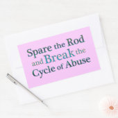 虐待の周期を断ち切る 長方形シール (封筒)