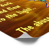 虐待の生存者バタフライポスター ポスター (角)