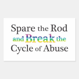 虐待の防止 長方形シール