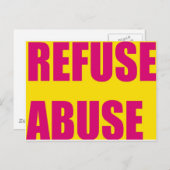 虐待はがきの被害者 ポストカード (正面/裏面)