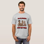 虐殺ストップ Tシャツ (正面フル)