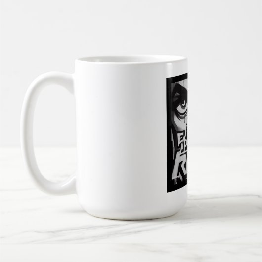 虚偽の証拠が現れることを恐実在れる コーヒーマグカップ (左)