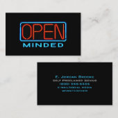 虚心なネオンサイン 名刺 (正面/裏面)