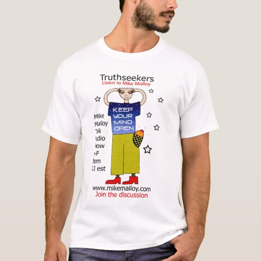 虚心なTRUTHSEEKERのTシャツ Tシャツ (正面)