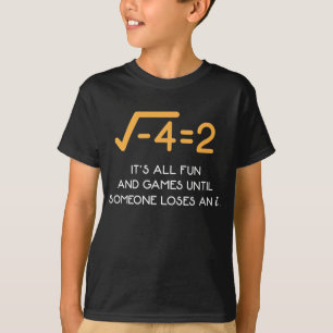虚数数数数おもしろい学おたく Tシャツ