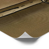 虚栄心に満ちた黒い輪郭アートの全て ポスター (角)