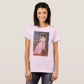 虚栄(美しい女性が鏡で自分自身を眺める) Tシャツ (正面フル)