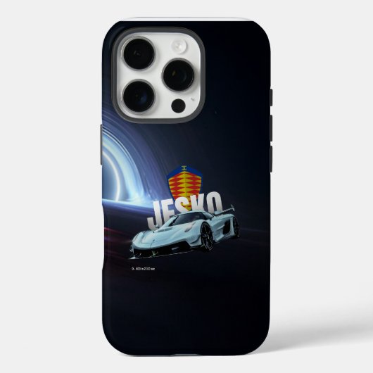 虚空のハイパーカー - 超現実的なスーパーカーとブラックホール Case-Mate iPhoneケース (裏面)