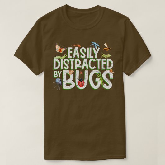 虫おもしろい虫の虫の虫のコレクター Tシャツ (デザイン正面)