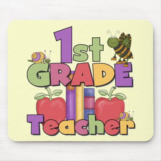 虫およびりんごの第1等級のTシャツおよびギフト マウスパッド (正面)